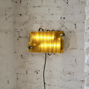 bent wall light - yellow