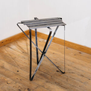 high hand-bent stool/table
