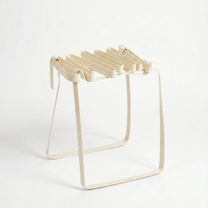 skinny hand-bent steel stool - Image 5